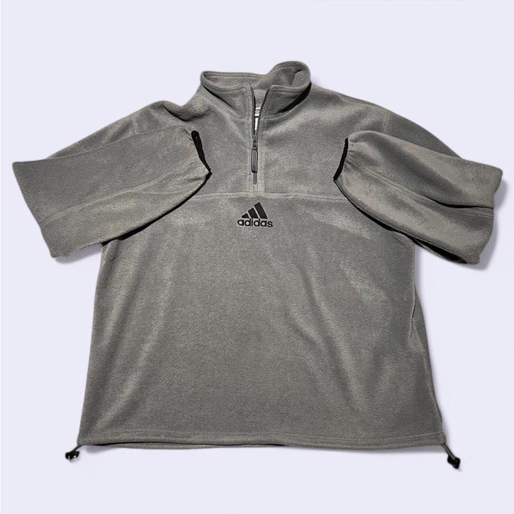 90’s Adidas Quarter Zip Fleece Pullover - Men’s Large